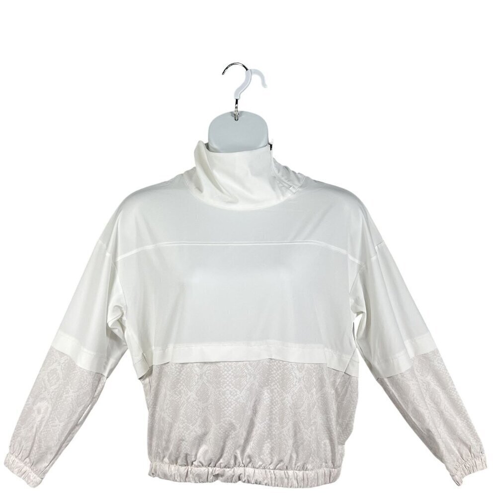 Athleta Womens S Run With It Snake Print Pullover Jacket Windbreaker Athleisure